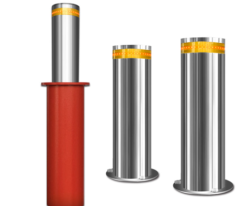 防冲撞升降柱
